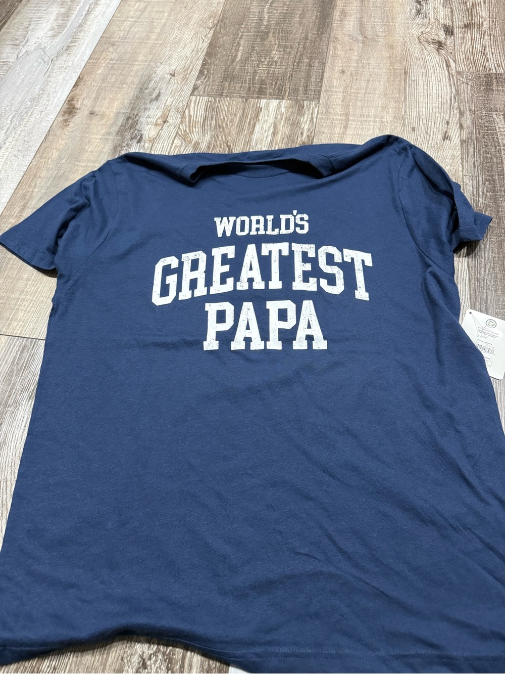 World's Greatest Papa Navy Blue Tee